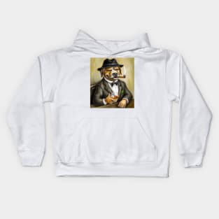 The DogFather OilPaint Kids Hoodie